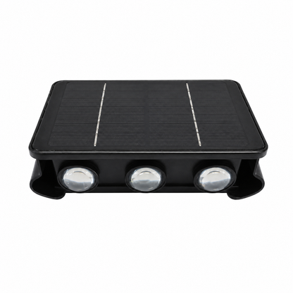 Luz Solar LED Bidireccional Doble Haz de luz Muro Exterior Impermeable
