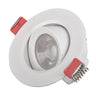 Foco LED Downlight Embutido 7W Luz Fría 6500K Redondo