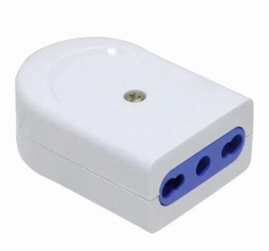 ENCHUFE HEMBRA 10A 250V NEGRO