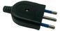 ENCHUFE MACHO 10A 250V NEGRO