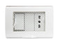 HYDROBOX EMBUTIDO CON ENCHUFE SIMPLE 10/16A Y INTERRUPTOR 9/12