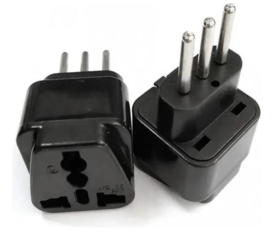 ENCHUFE ADAPTADOR UNIVERSAL NEGRO