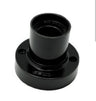 Portalámpara E27 Base Baquelita Negro Soquete Techo