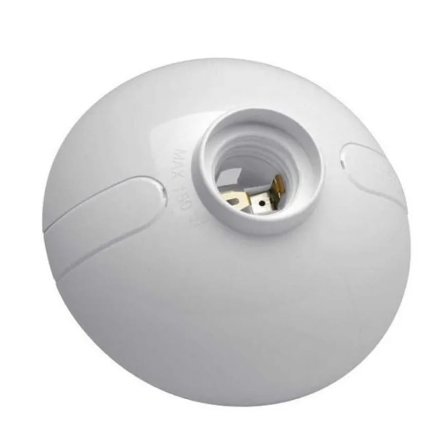 Portalámpara E27 Ovalado Plástico 250V Soquete Techo