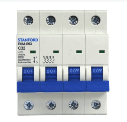 INTERRUPTOR AUTOMATICO 6KA, C, 4X32A