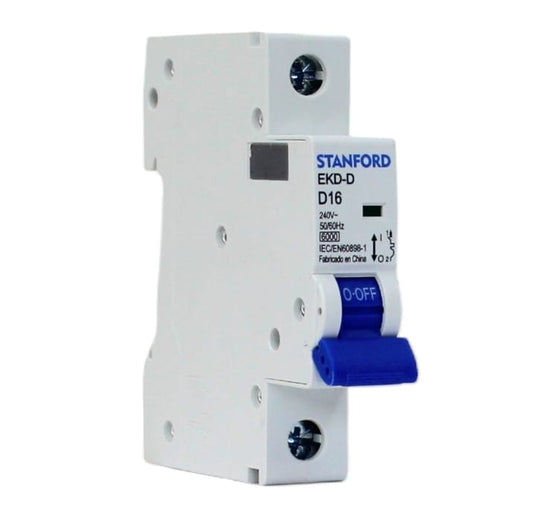 INTERRUPTOR AUTOMATICO 6KA, D, 1X16A