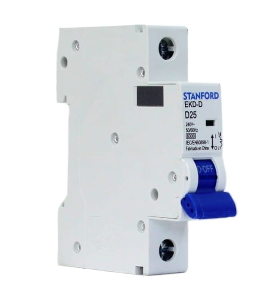 INTERRUPTOR AUTOMATICO 6KA, D, 1X25A