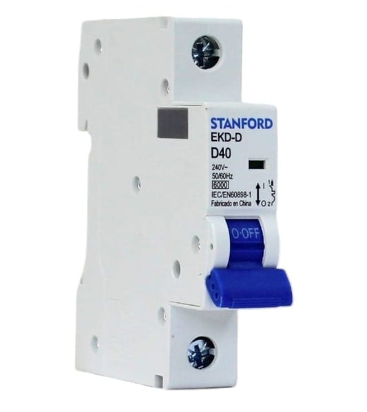 INTERRUPTOR AUTOMATICO 6KA, D, 1X40A