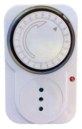 Temporizador Análogo con Enchufe 24h Programador Timer