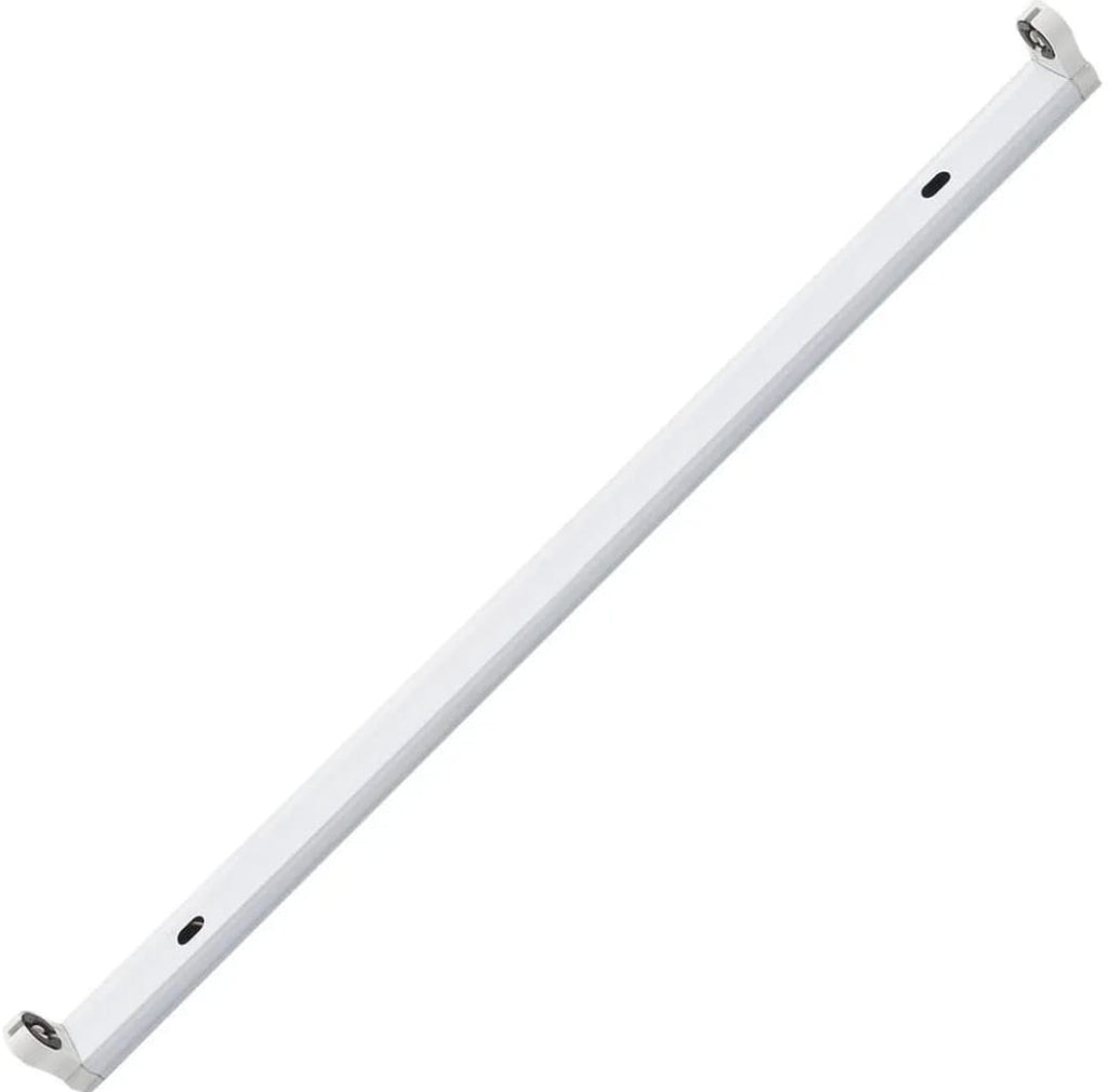 Canoa Simple para Tubo LED T8 1x18W 120cm Bodega Taller