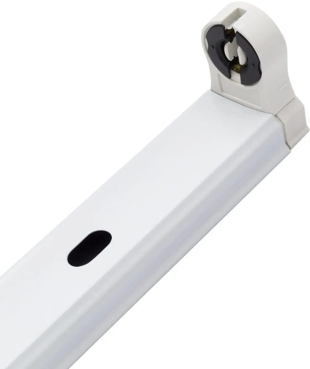 Canoa Simple para Tubo LED T8 1x18W 120cm Bodega Taller