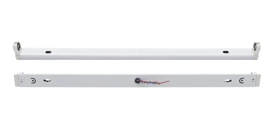 Canoa Simple para Tubo LED T8 1x9W 60cm Bodega Taller