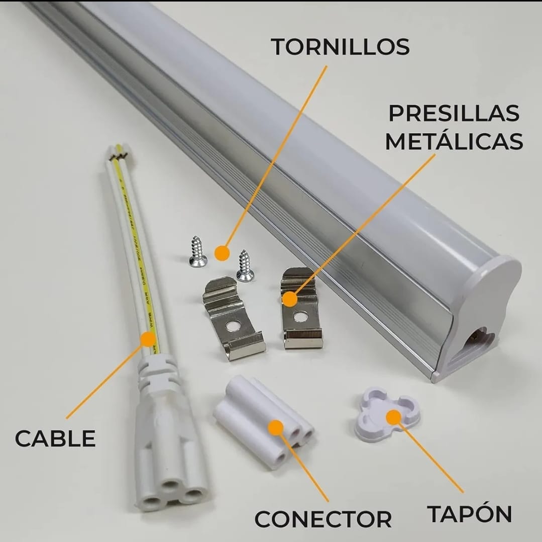 Equipo LED Integrado T5 5W 30cm Luz Fría 6500K Lineal