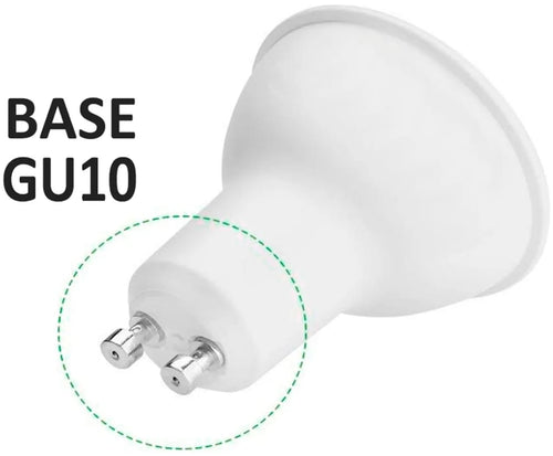 Ampolleta LED Dicroica GU10 5W Luz Cálida 3000K Foco Spot