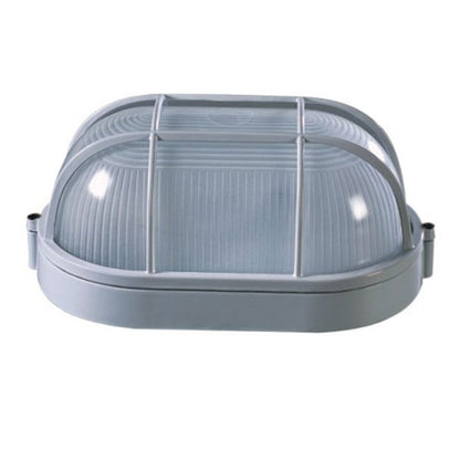 TORTUGA OVALADA BLANCA E27 IP54 (CON REJILLA)