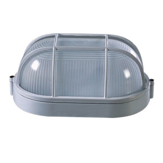 TORTUGA OVALADA BLANCA E27 IP54 (CON REJILLA)