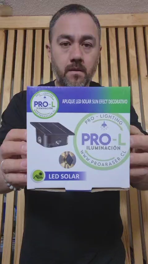 Foco Solar LED Muro Exterior Fotocelda Automático IP54